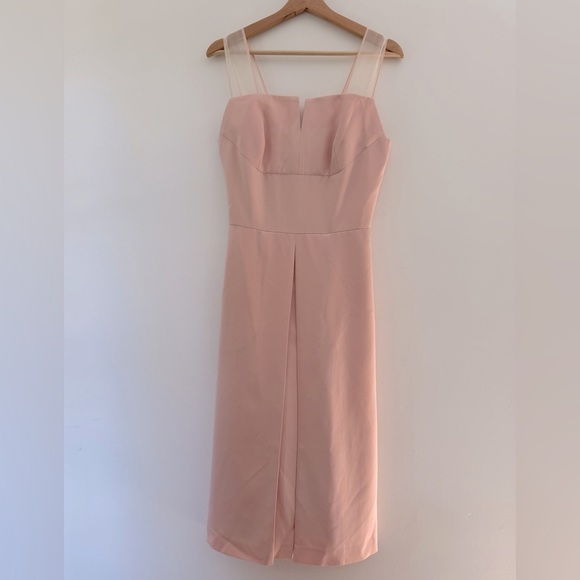 3.1 Phillip Lim Blush Pink Midi Dress size 4 Wedding Bridesmaid Cocktail Dress - Picture 1 of 10